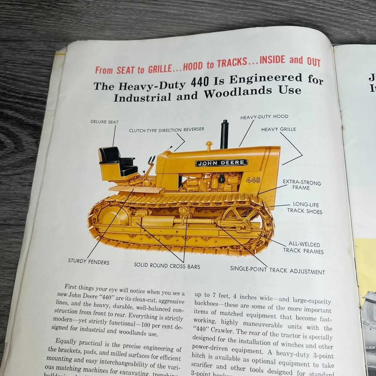 1960 john deere 440 crawler specs