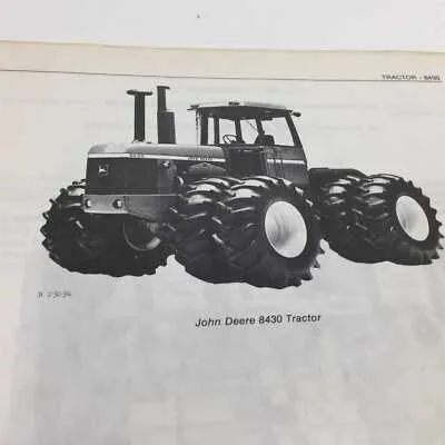 1978 john deere 8430 specs