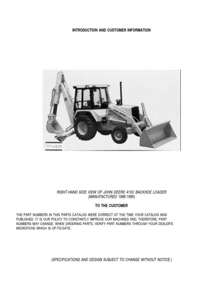1989 john deere loader specs 1989 john deere loader specs
