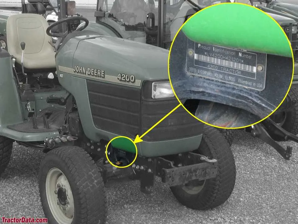 2000 john deere 4500 specs