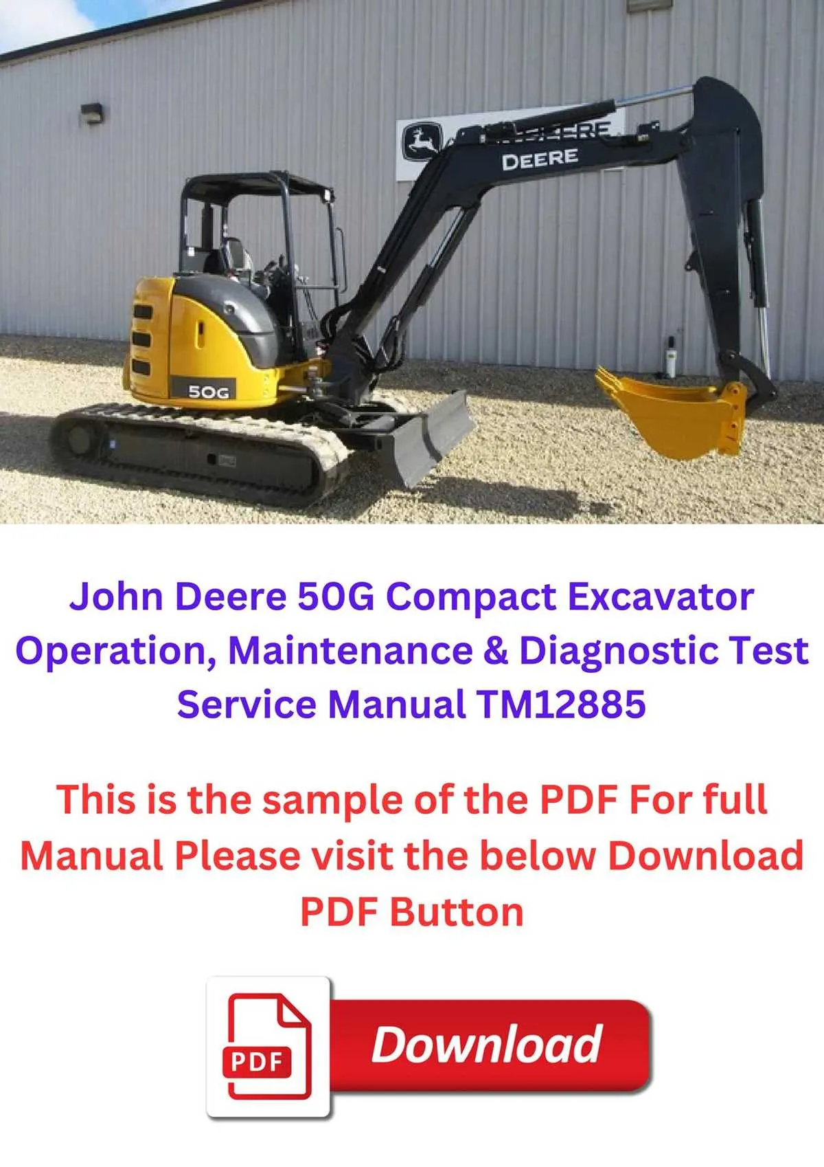 2016 john deere 50g specs