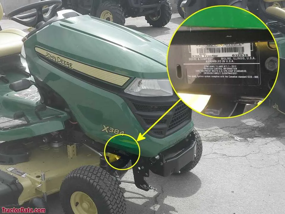 2017 john deere x380 specs