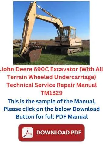 690b john deere excavator specs