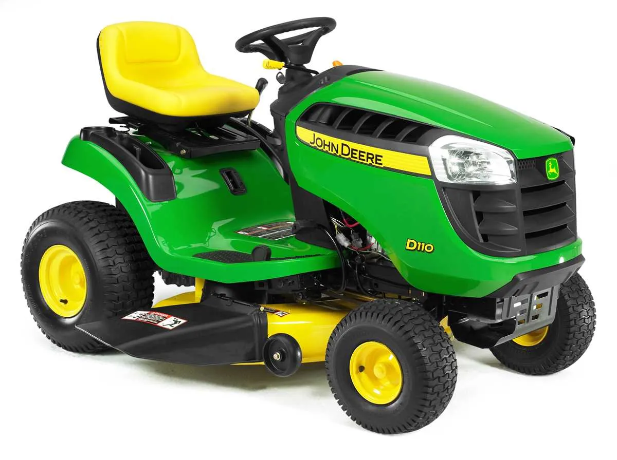 john deer riding lawn mover 110 specs