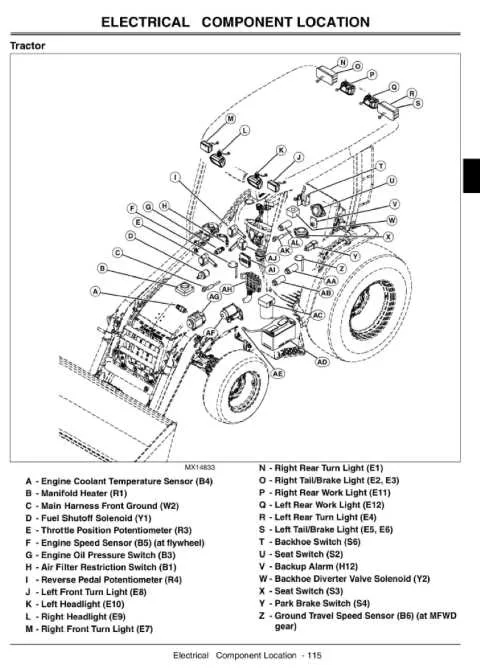 john deere 110 tlb specs