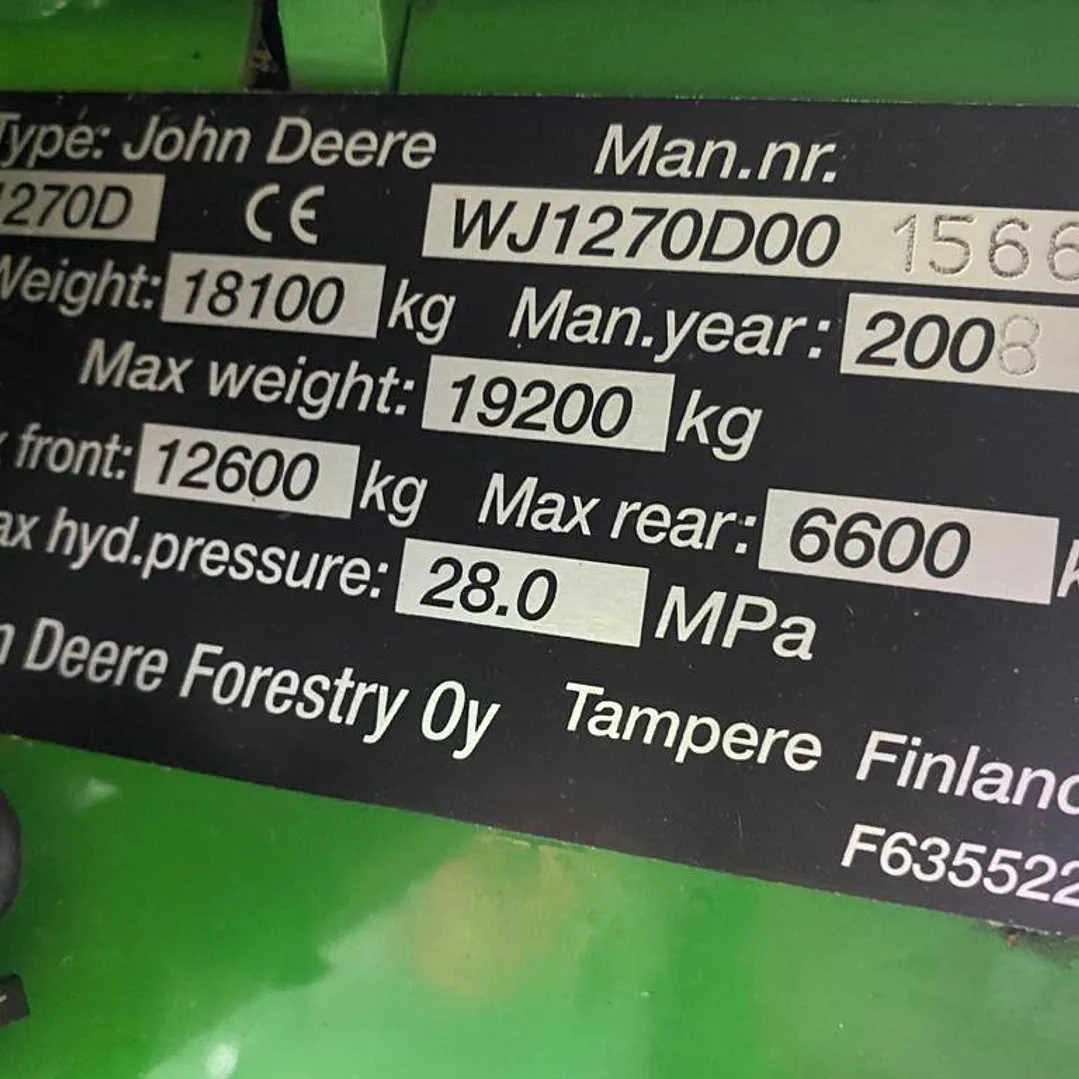john deere 1270d specs