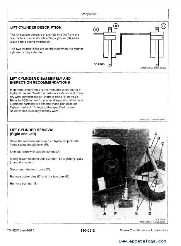 john deere 1327 mower conditioner specs