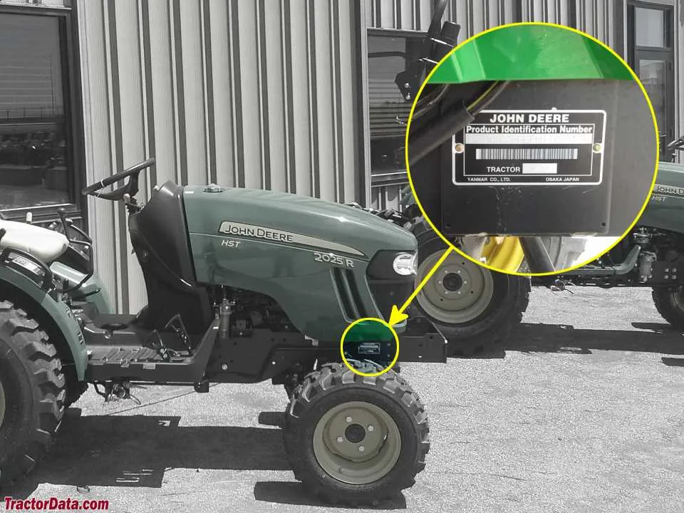 john deere 2025r specs