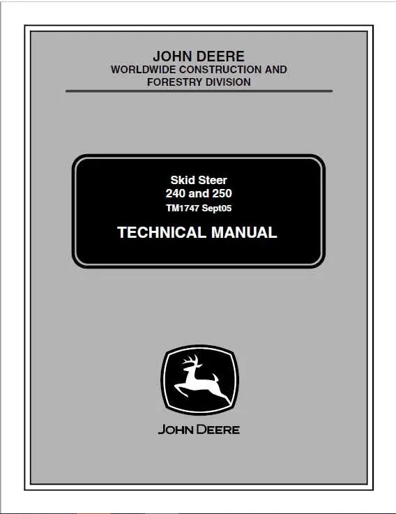 john deere 250 skid steer loader specs