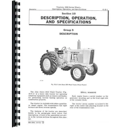 john deere 3010 diesel torque specs