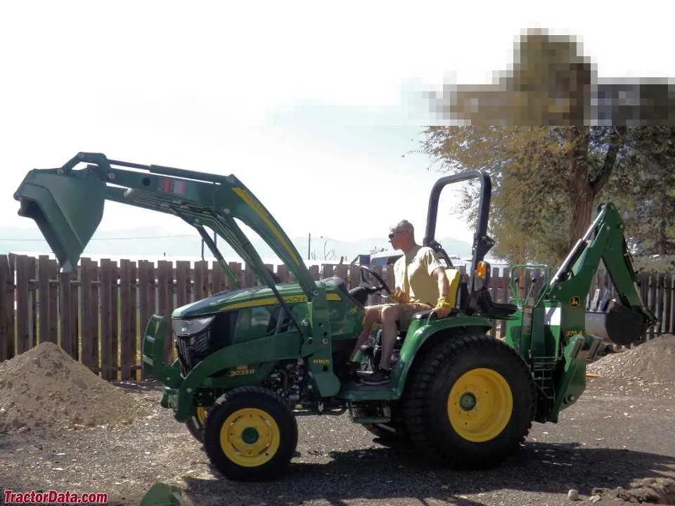 john deere 3033r backhoe specs