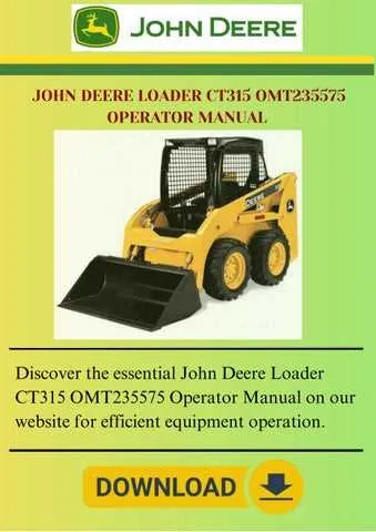 john deere 315 excavator specs