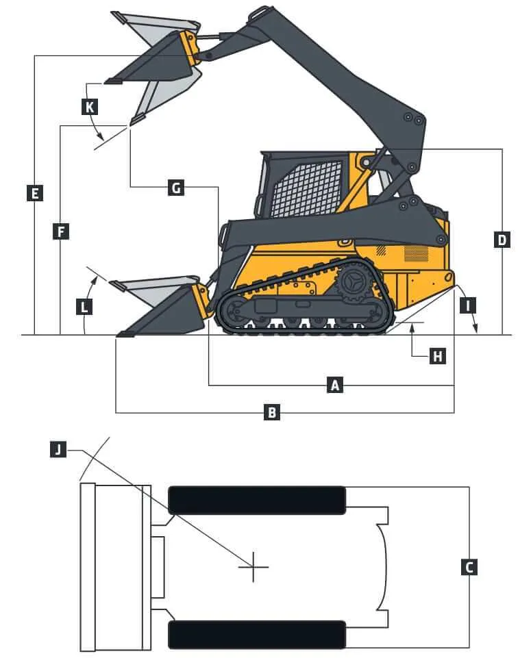 john deere 323 e specs