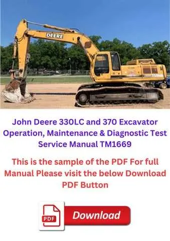 john deere 330 lc specs