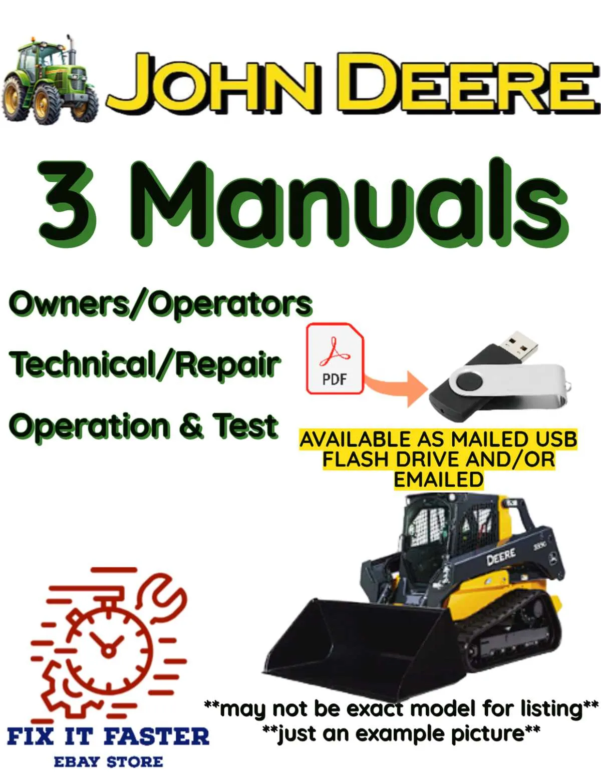 john deere 333d spec sheet
