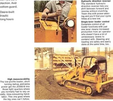 john deere 350d specs