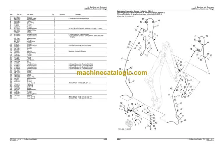 john deere 410 spec sheet
