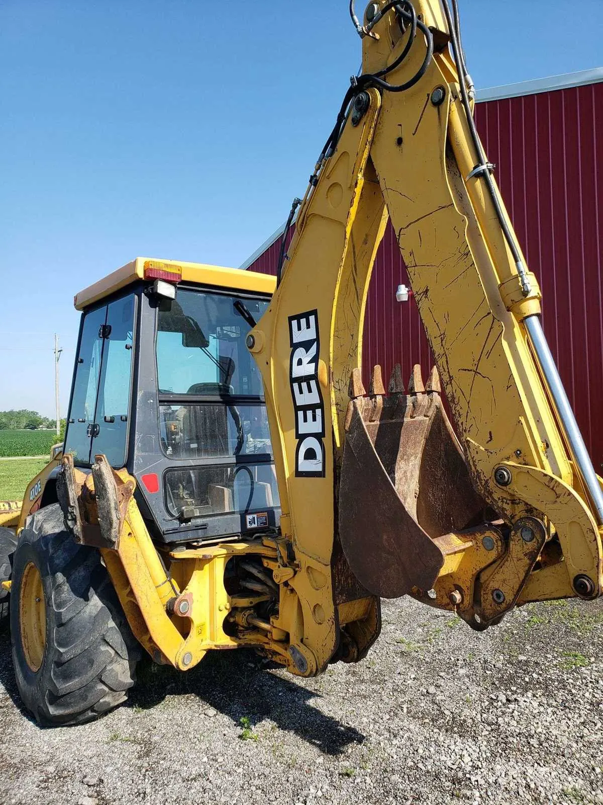 john deere 410e backhoe specs