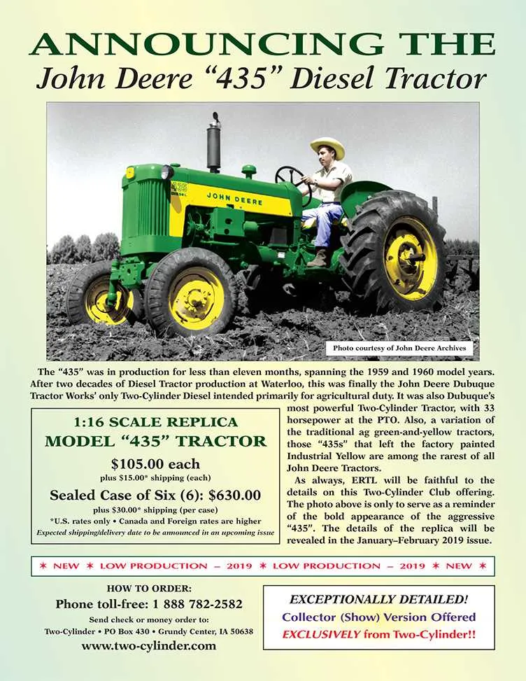 john deere 435 diesel specs