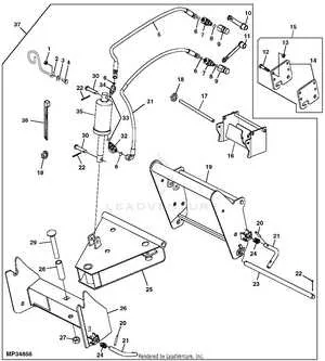 john deere 445 front quick hitch specs