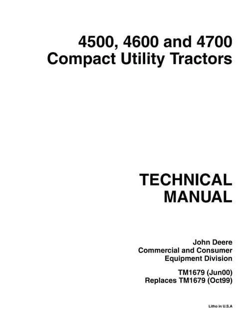 john deere 4500 specs