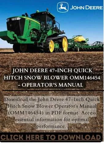 john deere 47 snowblower specs