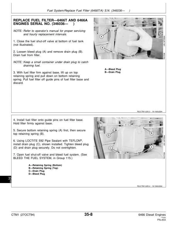 john deere 6466 engine specs john deere 6466 engine specs