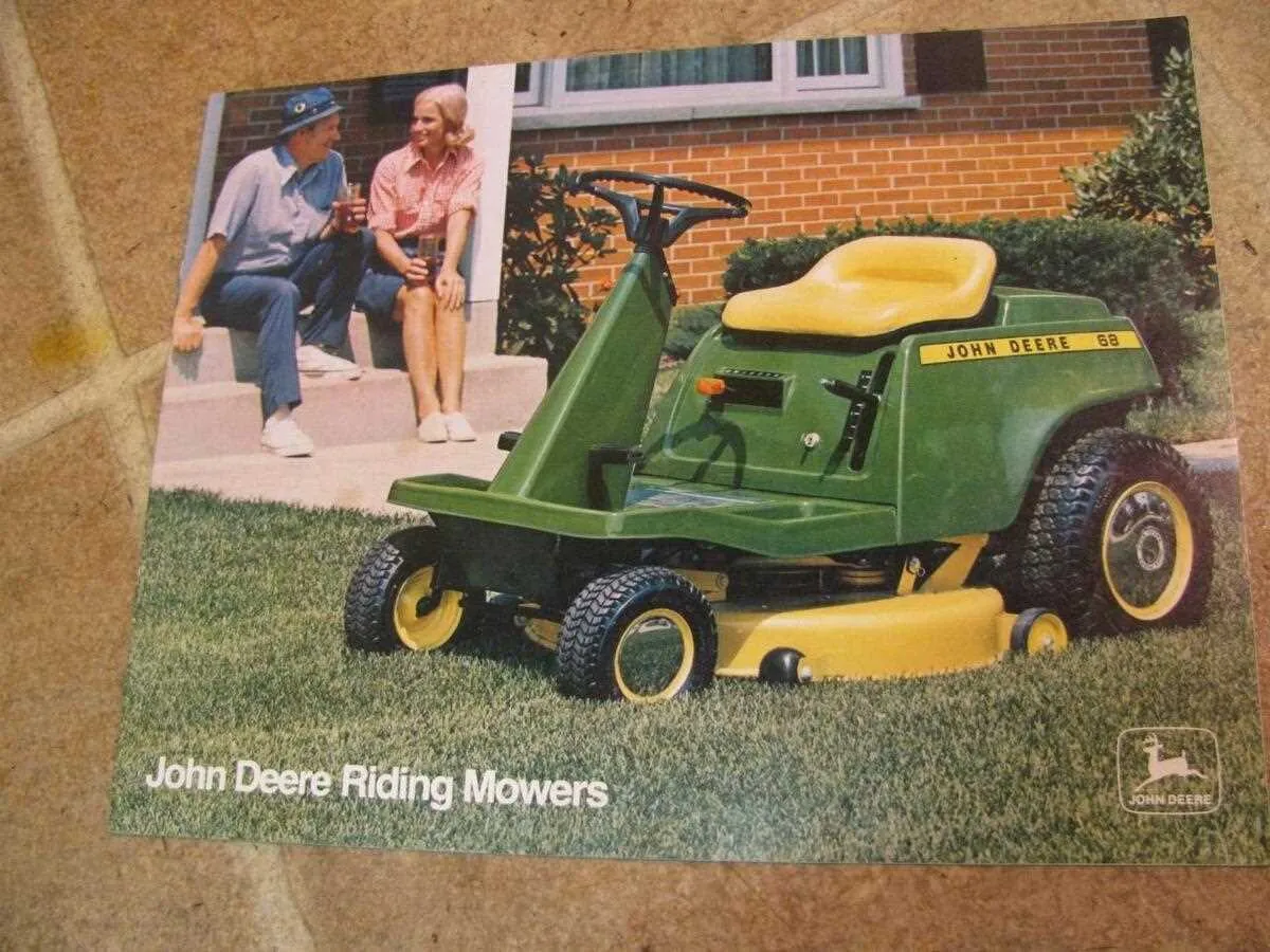 john deere 68 riding mower specs