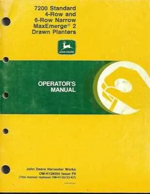 john deere 7200 4 row planter specs