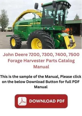 john deere 7200 chopper specs