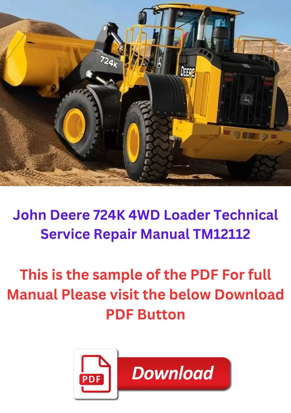 john deere 724k specs