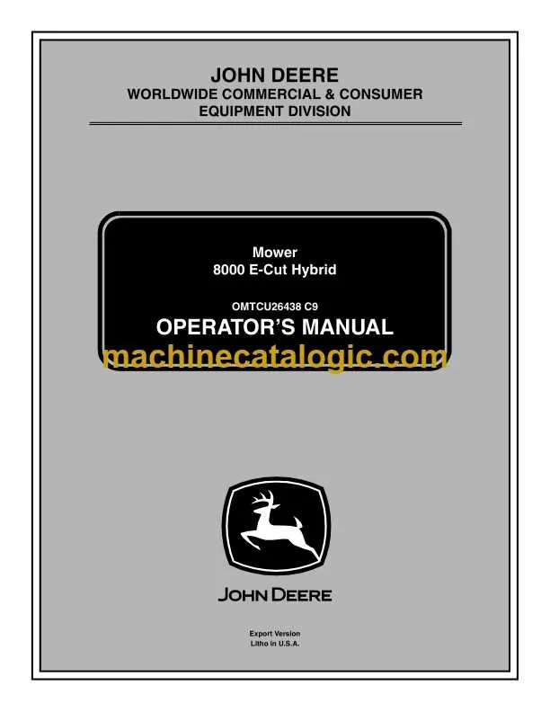john deere 8000e specs