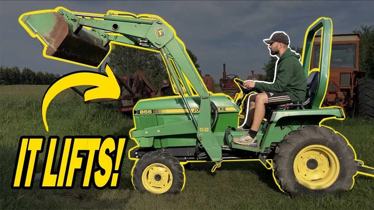 john deere 855 loader specs