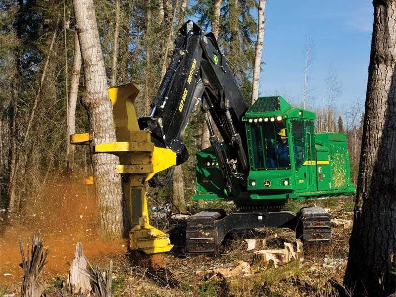 john deere 959k feller buncher specs