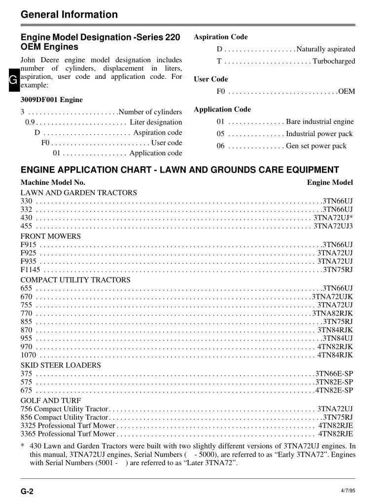john deere engine torque specs