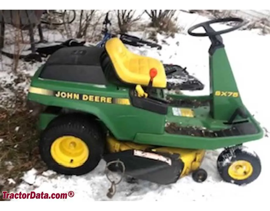 john deere gx 75 specs