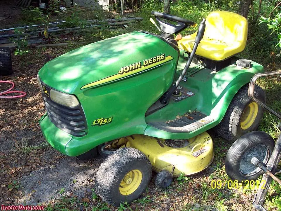 john deere lt155 riding specs