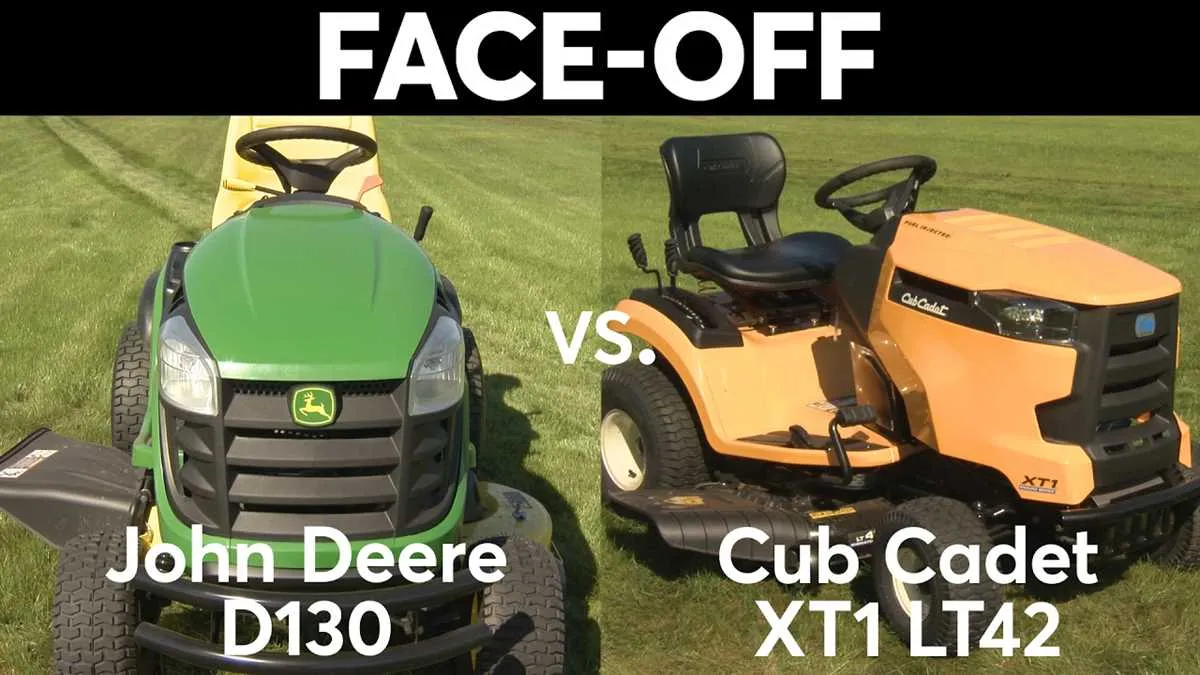john deere s100 vs cub cadet xt1 lt42 specs