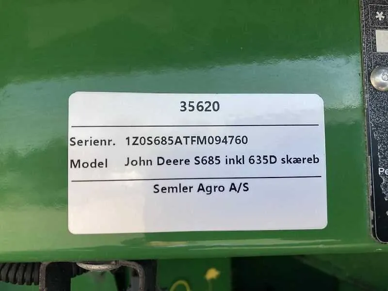 john deere s685 specs john deere s685 specs