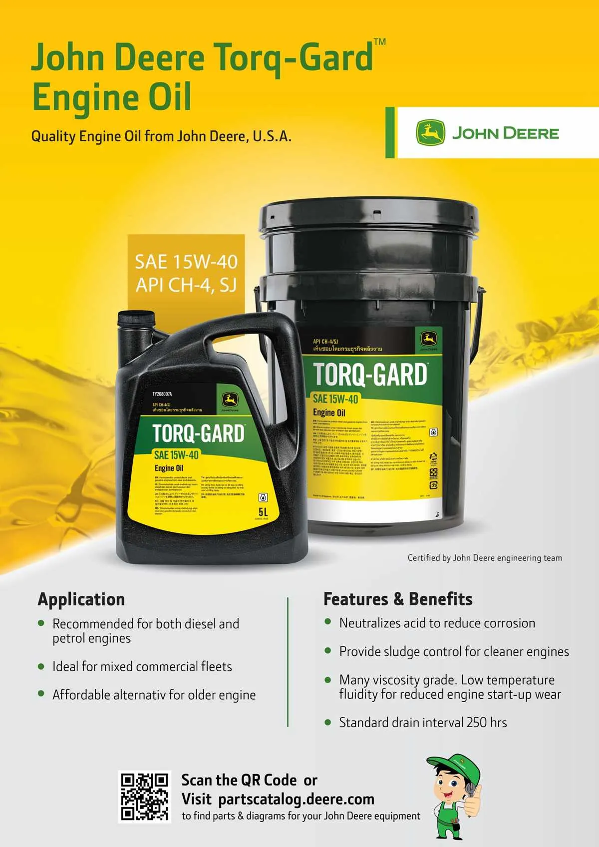 john deere torq gard oil specs