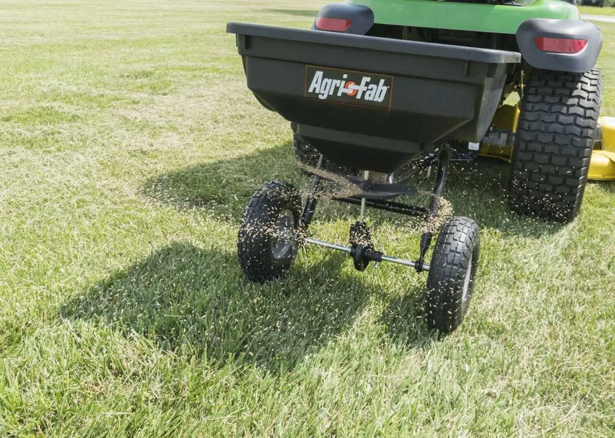 john deere tow behind fertilizer specs