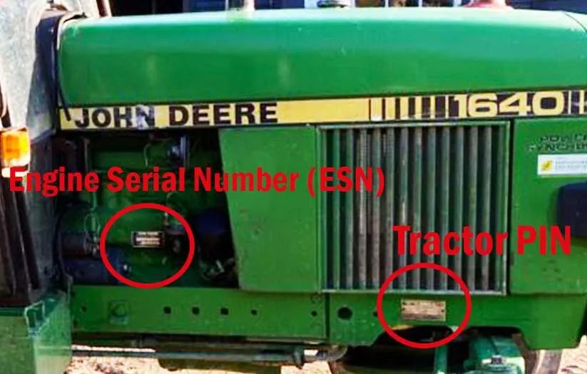 john deere tractors engine specs