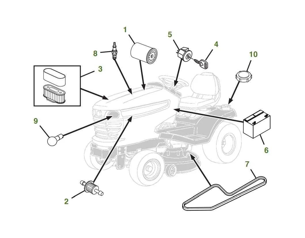 john deere x340 specs