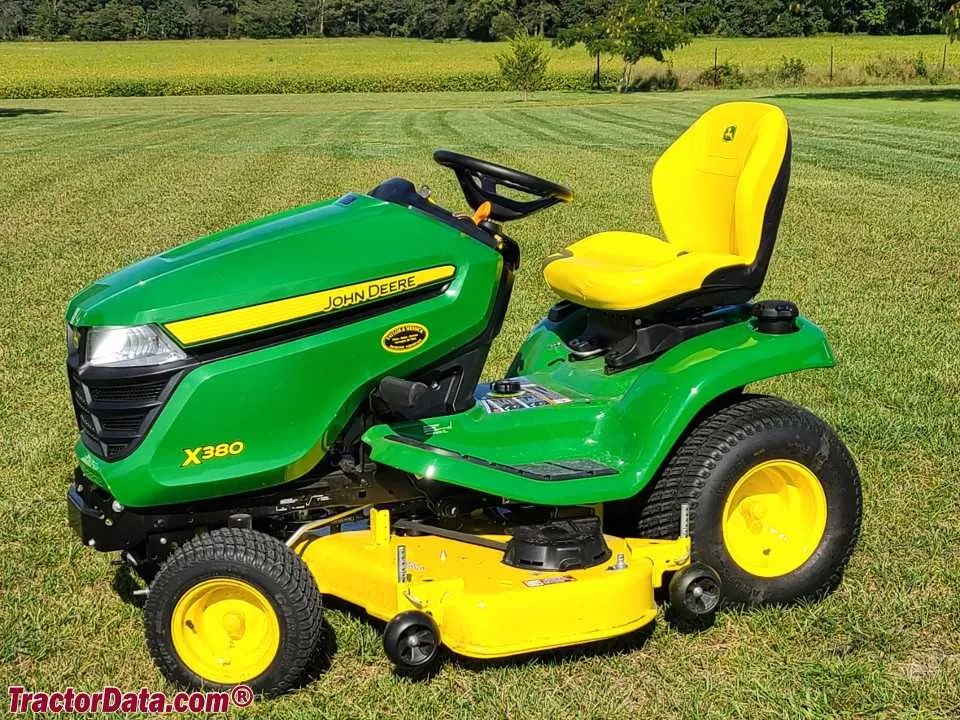 john deere x380 2023 specs