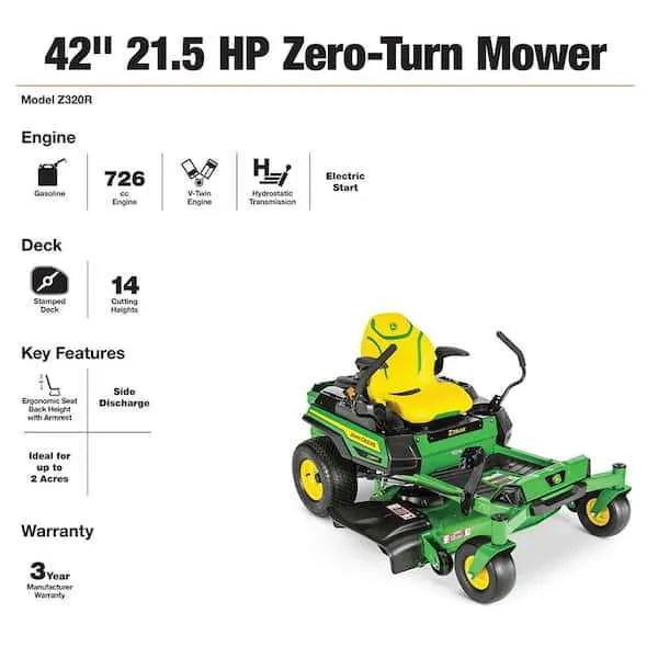 john deere zero turn specs john deere zero turn specs