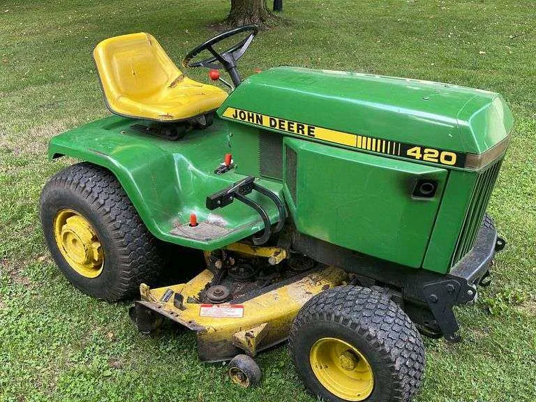 spec john deere 420 mower