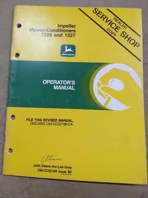 john deere 1326 mower conditioner specs