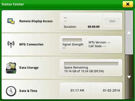 john deere 4640 display specs