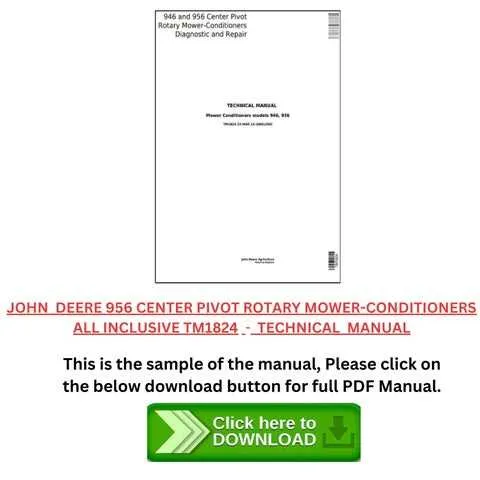 john deere 956 mower conditioner specs john deere 956 mower conditioner specs