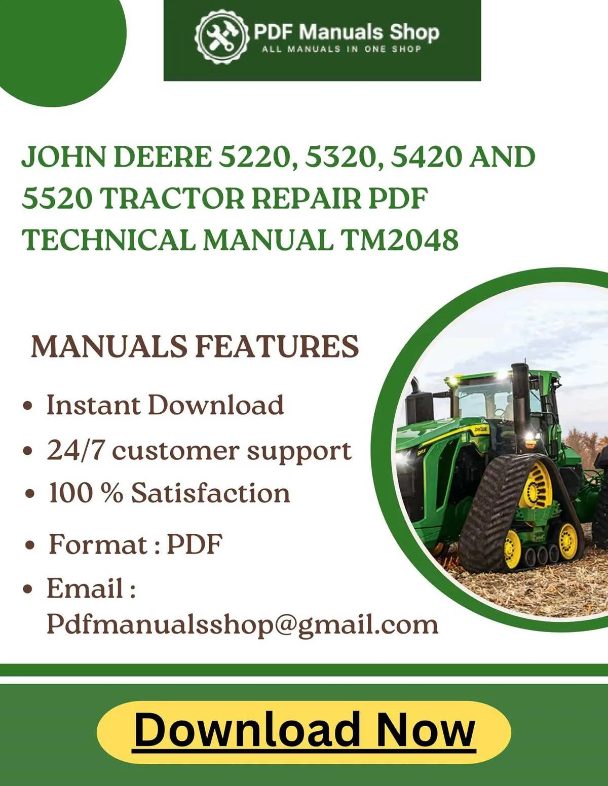 john deere 5220 spec